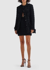 Dolce & Gabbana Wool Tweed Mini Skirt