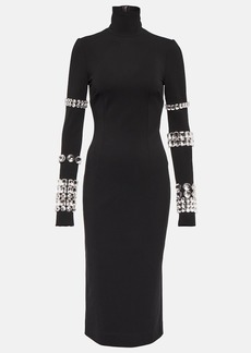 Dolce & Gabbana x Kim embellished turtleneck midi dress