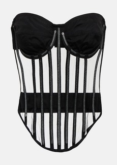 Dolce & Gabbana x Kim tulle embellished corset