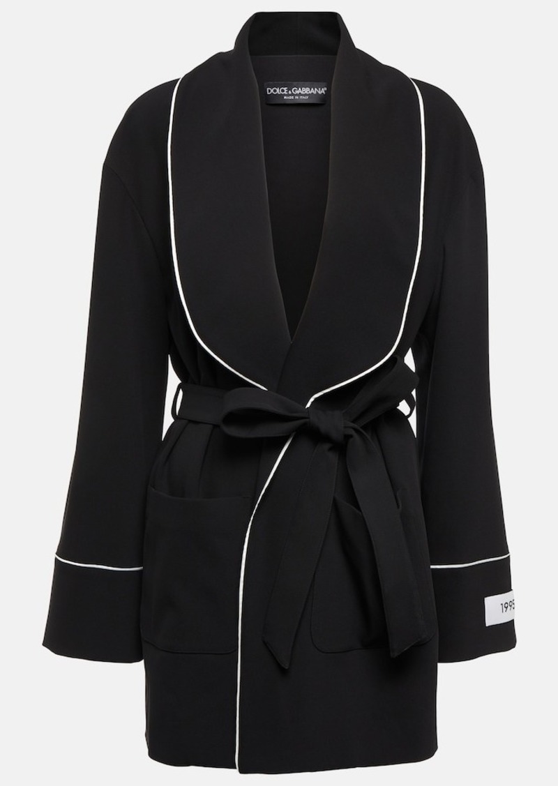 Dolce & Gabbana x Kim wool-blend pajama jacket