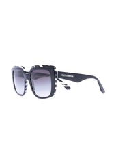 Dolce & Gabbana Zebra oversized square-frame sunglasses
