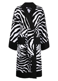 Dolce & Gabbana zebra print bathrobe