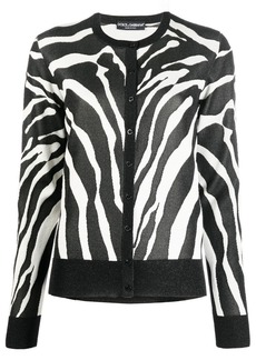 Dolce & Gabbana zebra-print cardigan