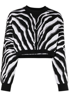 Dolce & Gabbana zebra-print cropped jumper