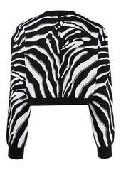 Dolce & Gabbana zebra-print cropped jumper
