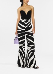 Dolce & Gabbana zebra-print flared trousers