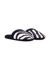 Dolce & Gabbana zebra-print terry-cloth slippers