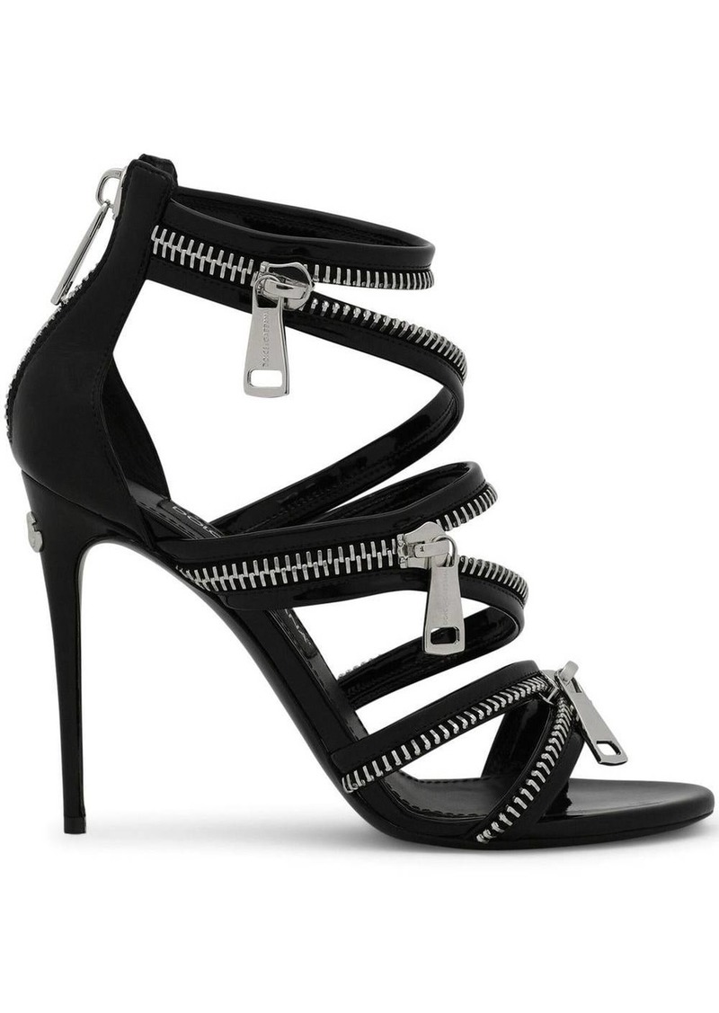 Dolce & Gabbana 105mm zip-detail sandals