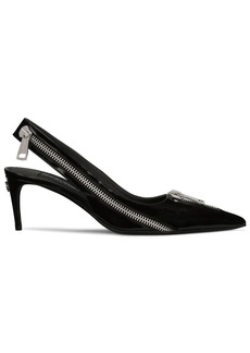 Dolce & Gabbana zip-detail pointed pumps
