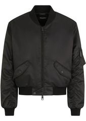 Dolce & Gabbana logo-tag bomber jacket