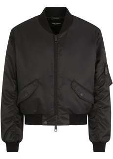 Dolce & Gabbana logo-tag bomber jacket