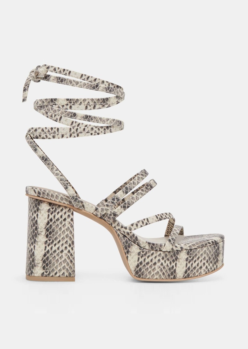 Dolce Vita Barbs Heels Grey White Embossed Stella