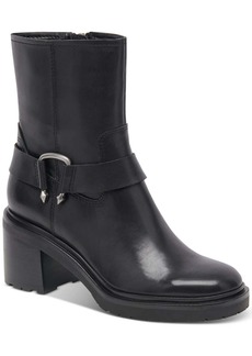 Dolce Vita CAMROS Womens Suede Almond Toe Ankle Boots