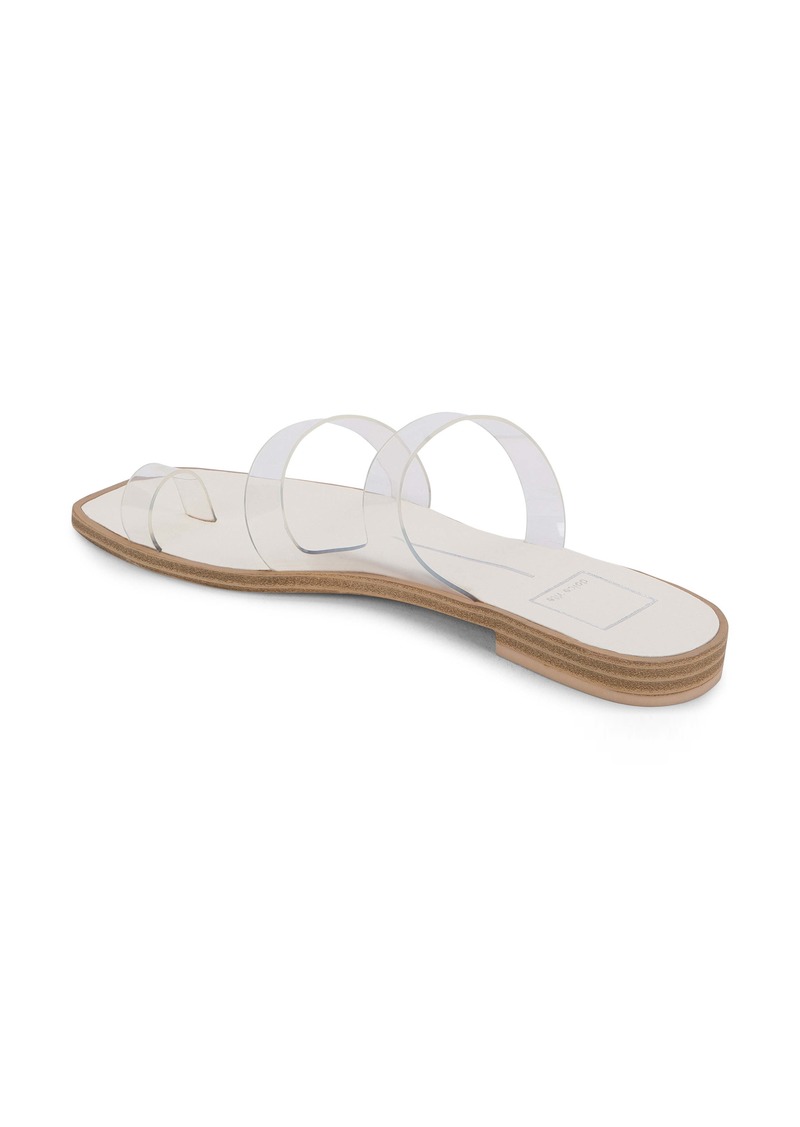 isala 3 croc textured slide sandal