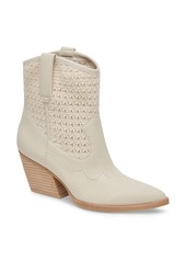 Dolce Vita Lagos Crochet Cowboy Boot in Ivory Woven at Nordstrom Rack