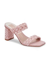 Dolce Vita Paily Raffia Braided Sandal in Pink at Nordstrom Rack