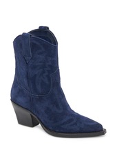 Dolce Vita Runa Western Boot in Royale Blue Suede at Nordstrom Rack