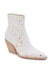 Dolce Vita Volli Pointed Toe Bootie in Gold Multi Calf Hair at Nordstrom Rack