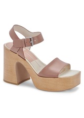 Dolce Vita Wallis Platform Sandal in Cafe Leather at Nordstrom Rack