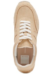 Dolce Vita Women's Ayita Lace-Up Frayed Retro Jogger Sneakers - Light Natural Raffia