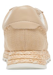 Dolce Vita Women's Ayita Lace-Up Frayed Retro Jogger Sneakers - Light Natural Raffia