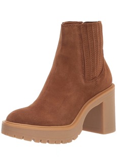 Dolce Vita Women's Caster H20 Chelsea Boot Camel Suede H2O