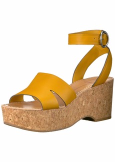 Dolce Vita Women's Linda Wedge Sandal honey leather  M US