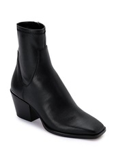 Dolce Vita Women's Sid Square Toe Mid Heel Faux Leather Booties