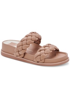 Dolce Vita Women's Signe Braided Platform Footbed Slide Sandals - Cafe