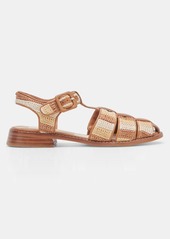 Dolce Vita Holis Sandals Tan Multi Raffia