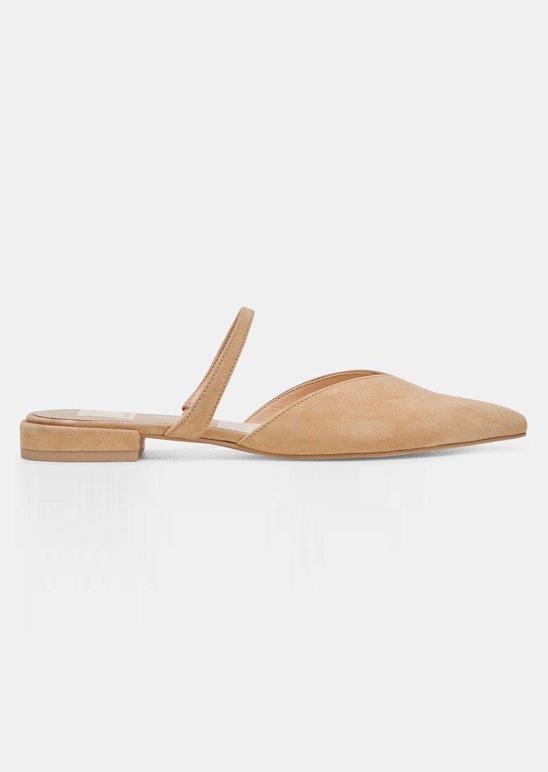 Dolce Vita Kanika Wide Flats Tan Suede