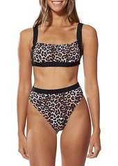Dolce Vita Leopard-Print Bikini Top