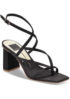 Dolce Vita Paroo Womens Leather Ankle Strap Heels