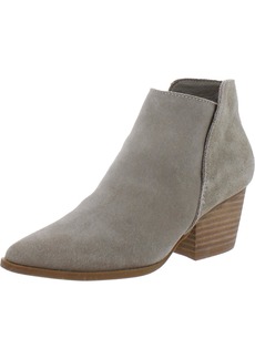 Dolce Vita Womens Faux Suede Block Heel Ankle Boots