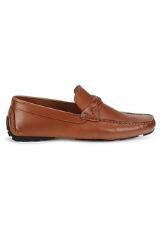 Donald J Pliner Braided Leather Driving Moccasins