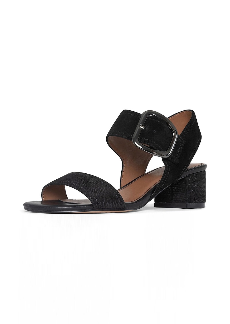 Donald J Pliner Donald Pliner Women's Day to Night Heeled Sandal Black-Metallic Lizard