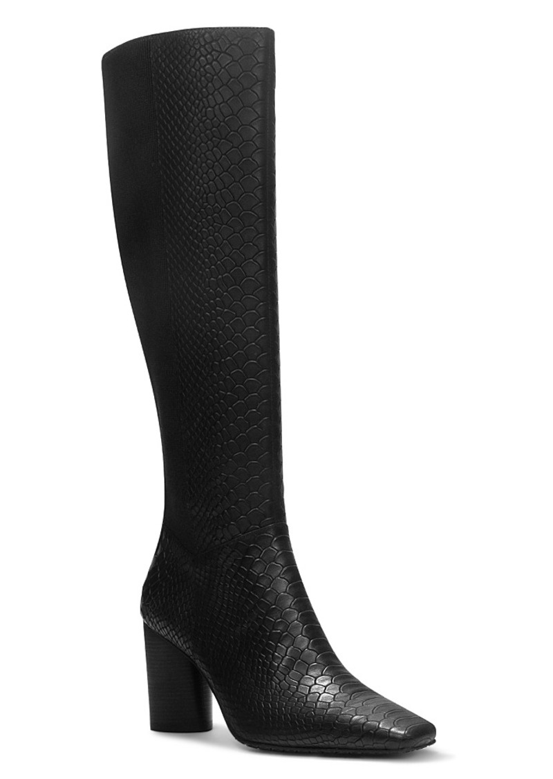 Donald J Pliner Donald Pliner Women's Leather Snake Embossed Tall Boots