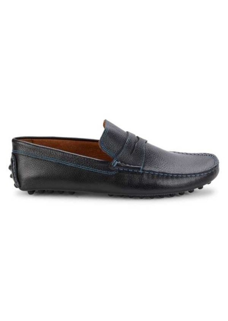 Donald J Pliner Leather Driving Loafers