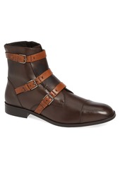 Donald J Pliner Martino Tall Buckle Side Zip Boots