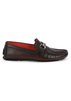 Donald J Pliner Victor Leather Bit Loafers