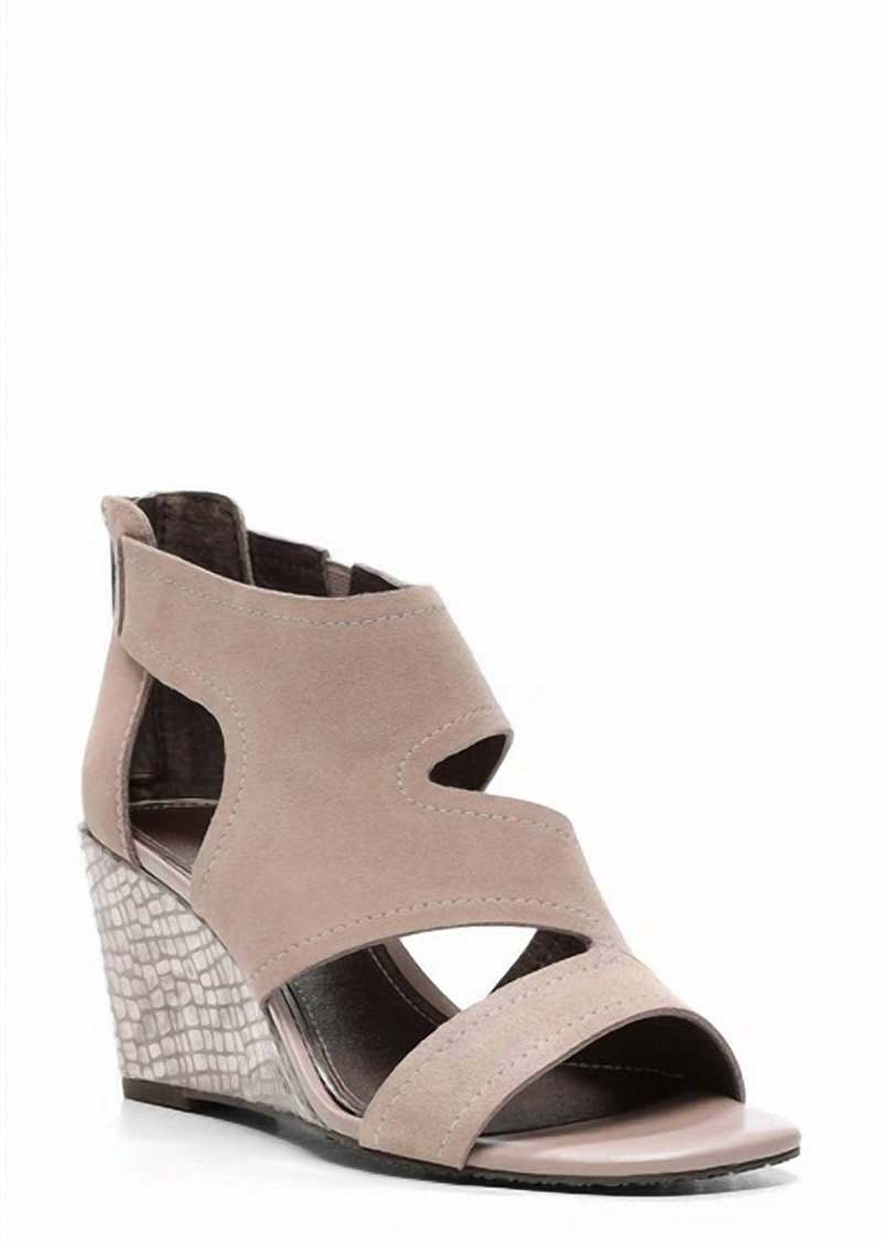 Donald J Pliner Women's Panya Cut Out Wedge Sandal In Mushroom