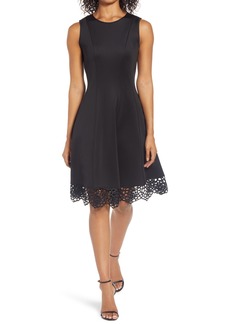 Donna Ricco Sleeveless Fit & Flare Dress in Black at Nordstrom