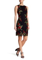 Donna Ricco Embroidered Floral Sleeveless Dress