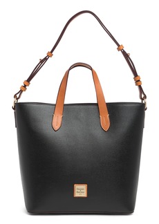 Dooney & Bourke Lilliana Leather Shoulder Bag with Removable Pouch in Black at Nordstrom Rack