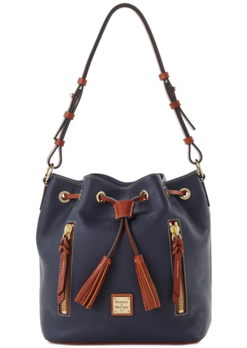 Dooney & Bourke Dooney & Bourke Pebble Leather Cooper Drawstring Bag ...