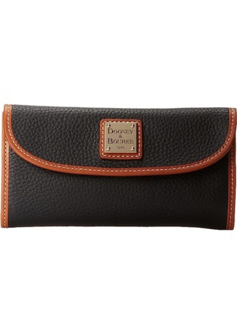Dooney & Bourke Pebble Leather New SLGS Continental Clutch