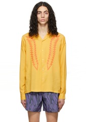 Double Rainbouu Yellow Feather Shirt
