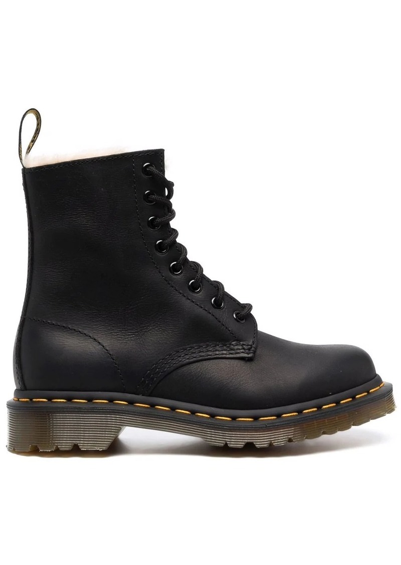 Dr. Martens 1460 Serena faux shearling-lined ankle boots