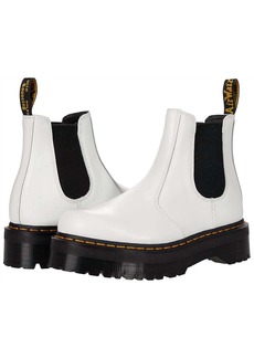 Dr. Martens 2976 Quad In White Smooth