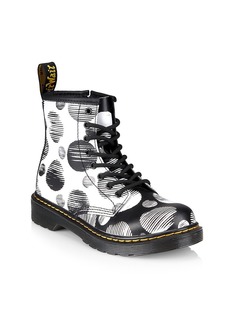 Dr. Martens <div>Little Girl’s & Girl’s Polka-Dot Leather Boots</div>